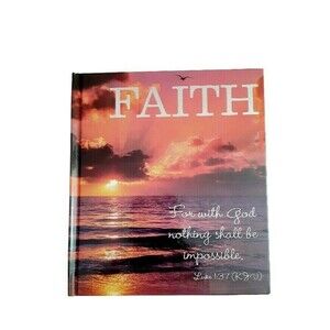 Sunset Prints "FAITH" Gift Book Hardbound with Bible Verse & Inspirational Quote